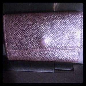 Authentic Louis Vuitton Taiga key chain holder